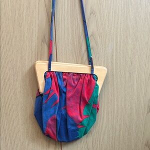 Vintage 90s Colorblock Shoulder Bag